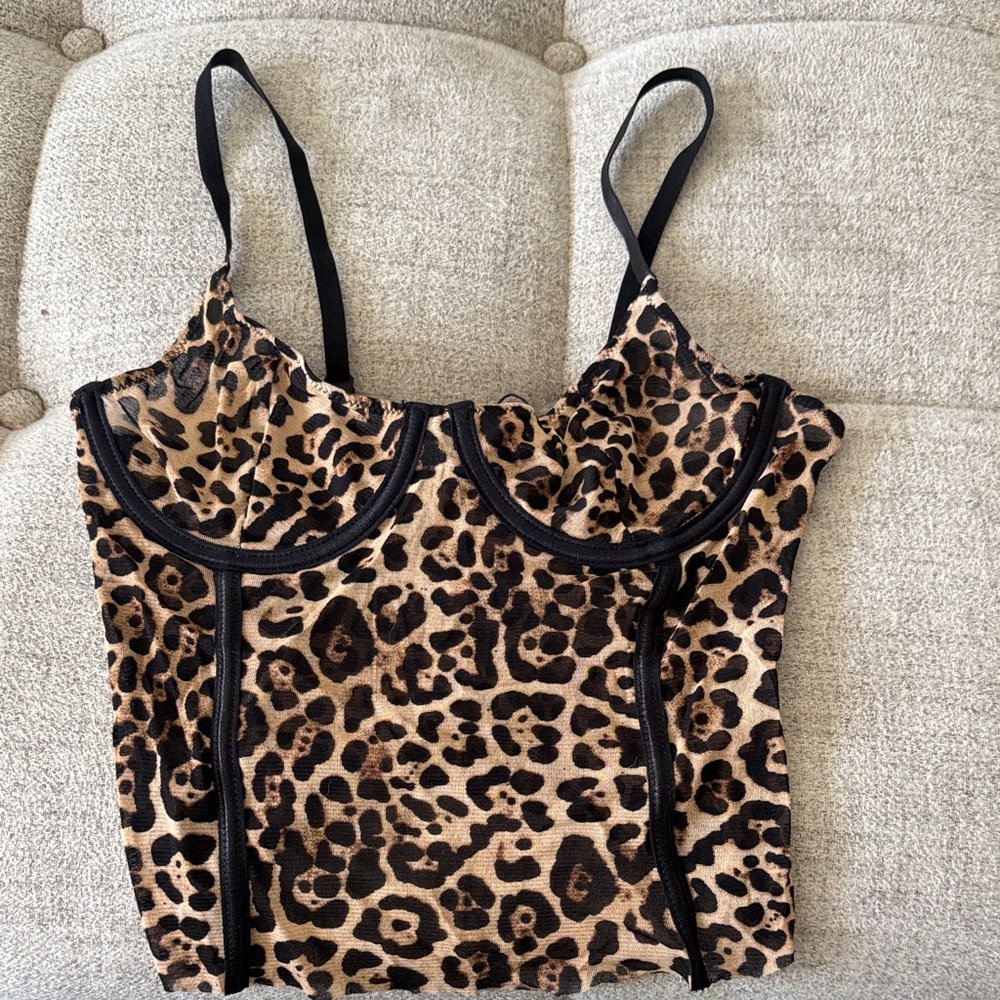 Missguided Leopard Print Camisole Top